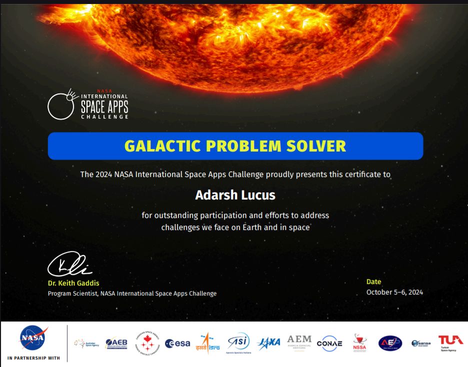 NASA Space Apps Challenge